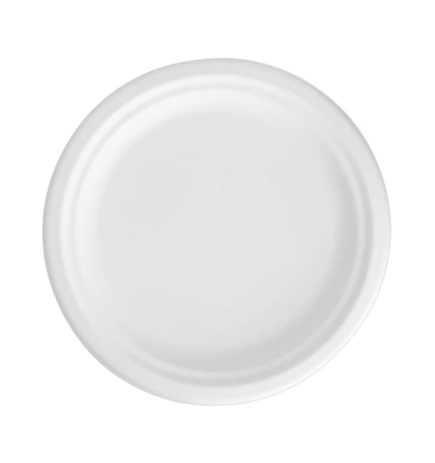 Plato Caña de Azúcar Blanco Ø17 cm (50 Uds) Plato Caña de Azúcar Blanco Ø17 cm (50 Uds)