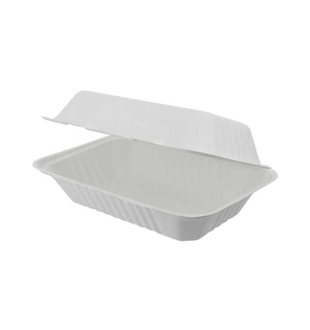 Envase MenuBox Caña Azúcar Blanco 150x220x50mm (50 Uds) Envase MenuBox Caña Azúcar Blanco 150x220x50mm (50 Uds)