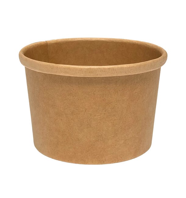 Tarrina de Cartón Kraft de 8Oz/250ml (500 Uds) Tarrina de Cartón Kraft de 8Oz/250ml (500 Uds)