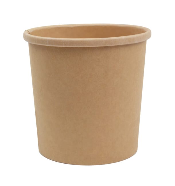 Tarrina de Cartón Kraft de 16Oz/450ml (50 Uds) Tarrina de Cartón Kraft de 16Oz/450ml (50 Uds)