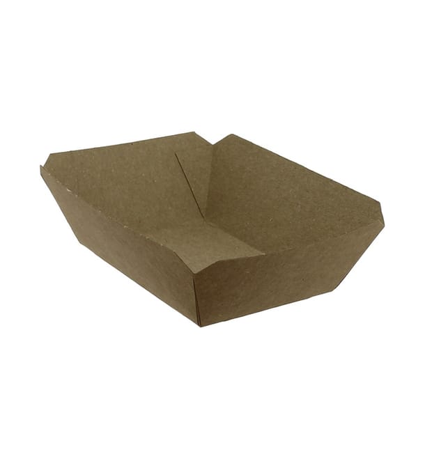 Barqueta 250ml Kraft-Kraft 9,6x6,5x4,2cm (25 Uds) Barqueta 250ml Kraft-Kraft 9,6x6,5x4,2cm (25 Uds)