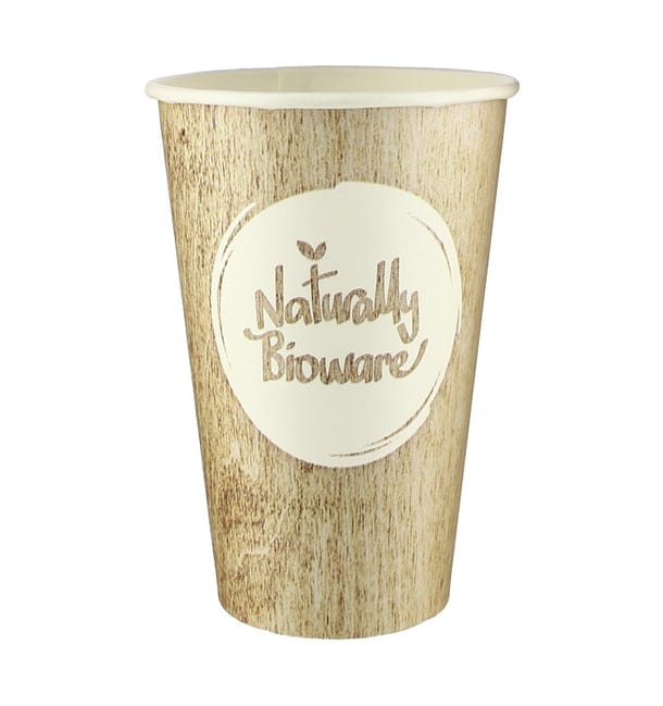 Vaso Carton BioWare PLA 12 Oz/384ml Ø8,0cm (1100 Uds) Vaso Carton BioWare PLA 12 Oz/384ml Ø8,0cm (1100 Uds)