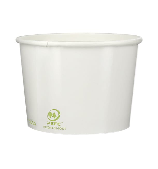 Tarrina de Cartón para Helados Ecológica 260ml (55 Uds) Tarrina de Cartón para Helados Ecológica 260ml (55 Uds)