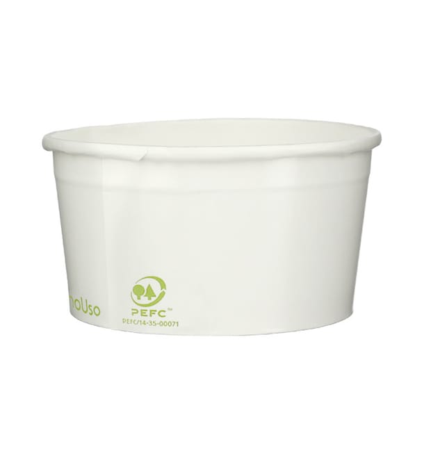 Tarrina de Cartón para Helados Ecológica 140ml (2100 Uds) Tarrina de Cartón para Helados Ecológica 140ml (2100 Uds)