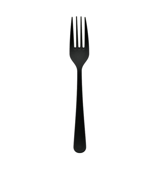 Tenedor Reutilizable PP Mineral “Gaia” Negro 190mm (100 Uds) Tenedor Reutilizable PP Mineral “Gaia” Negro 190mm (100 Uds)