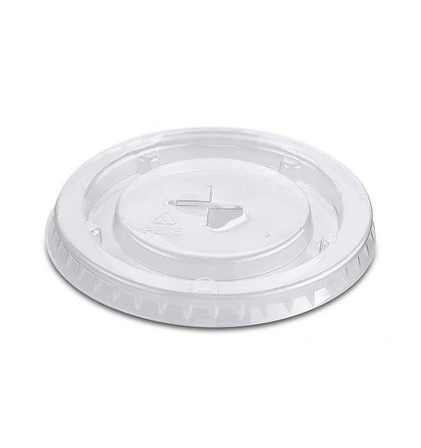 Tapa Plana con Cruz PP Cristal Ø7,9cm (50 Uds) Tapa Plana con Cruz PP Cristal Ø7,9cm (50 Uds)
