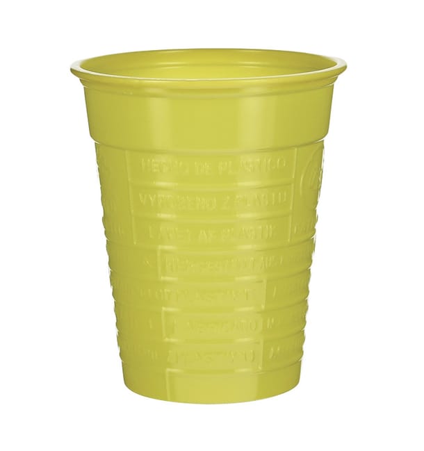Vaso de Plástico PS Amarillo 200ml Ø7cm (50 Uds) Vaso de Plástico PS Amarillo 200ml Ø7cm (50 Uds)