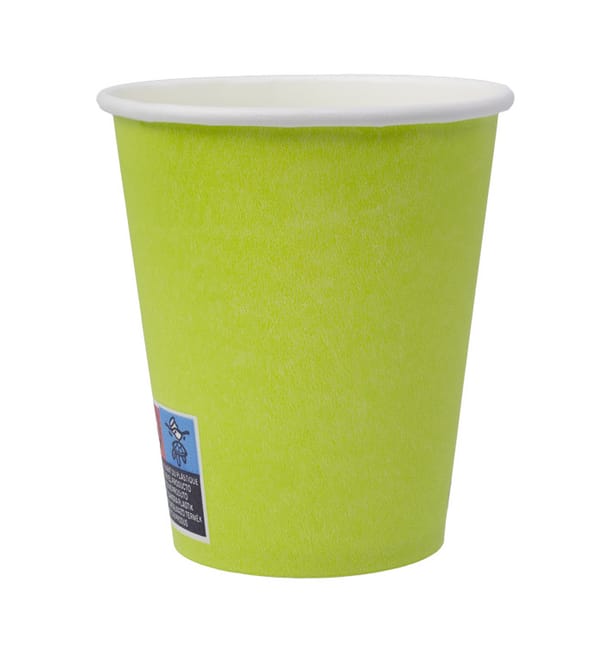 Vaso Cartón Plastic Free 9 Oz/250ml "Colores" Verde Ø8,0cm (20 Uds) Vaso Cartón Plastic Free 9 Oz/250ml "Colores" Verde Ø8,0cm (20 Uds)