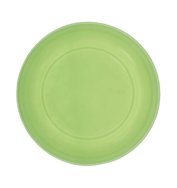Plato Llano Reutilizable Económico PS Verde Lima Ø22cm (25 Uds) Plato Llano Reutilizable Económico PS Verde Lima Ø22cm (25 Uds)