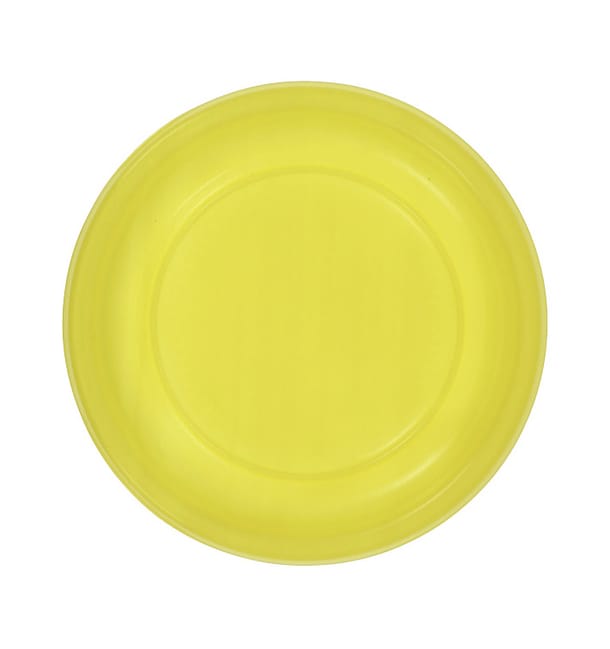 Plato Llano Reutilizable Económico PS Amarillo Ø17cm (25 Uds) Plato Llano Reutilizable Económico PS Amarillo Ø17cm (25 Uds)