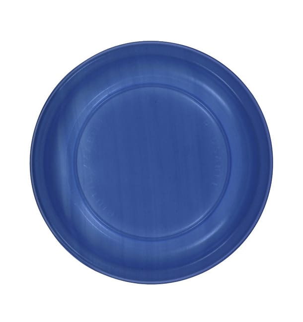 Plato Llano Reutilizable Económico PS Azul Oscuro Ø17cm (25 Uds) Plato Llano Reutilizable Económico PS Azul Oscuro Ø17cm (25 Uds)