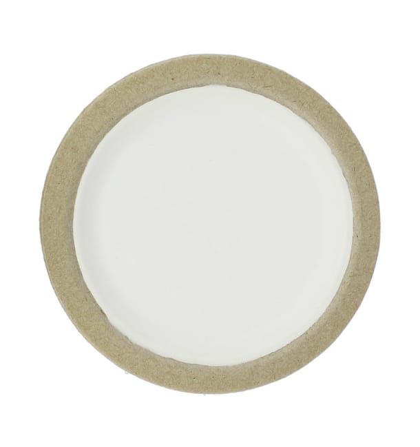 Plato de Bagazo Biodegradable Blanco Ø17,5cm (10 Uds) Plato de Bagazo Biodegradable Blanco Ø17,5cm (10 Uds)