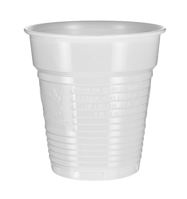 Vaso de Plástico PS Vending Blanco 166ml Ø7,0cm (100 Uds)