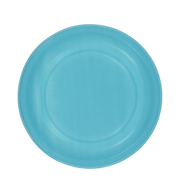 Plato Llano Reutilizable Económico PS Turquesa Ø17cm (25 Uds) Plato Llano Reutilizable Económico PS Turquesa Ø17cm (25 Uds)