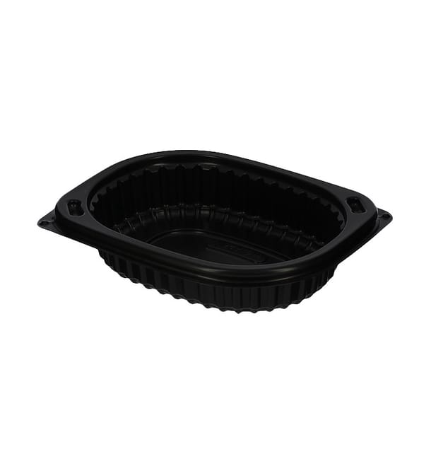 Envase Rectangular PP Negro 250ml 142x111x31mm (80 Uds) Envase Rectangular PP Negro 250ml 142x111x31mm (80 Uds)