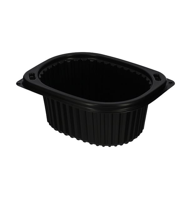 Envase Rectangular PP Negro 450ml 142x111x60mm (80 Uds) Envase Rectangular PP Negro 450ml 142x111x60mm (80 Uds)