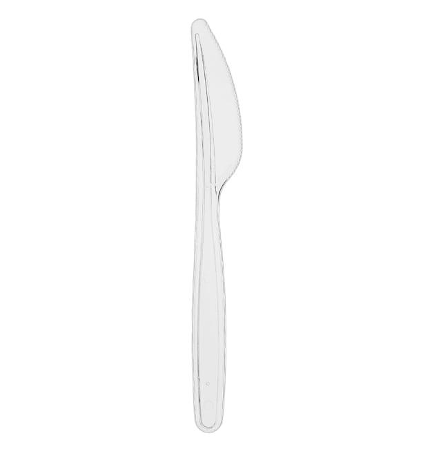 Cuchillo de Plástico PS Reutilizable Transparente 18cm (480 Uds)