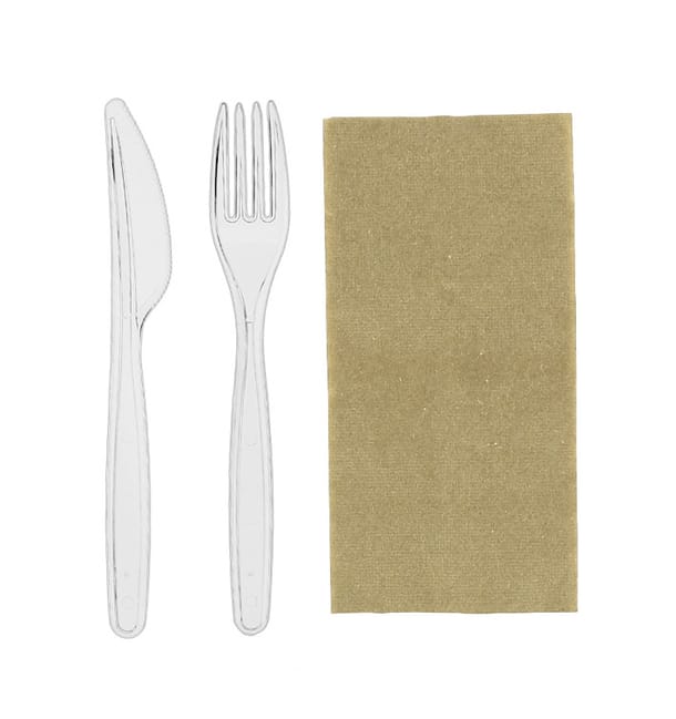 Set Cubiertos Reutilizables PS 2 Piezas + Servilleta (250 Uds) Set Cubiertos Reutilizables PS 2 Piezas + Servilleta (250 Uds)