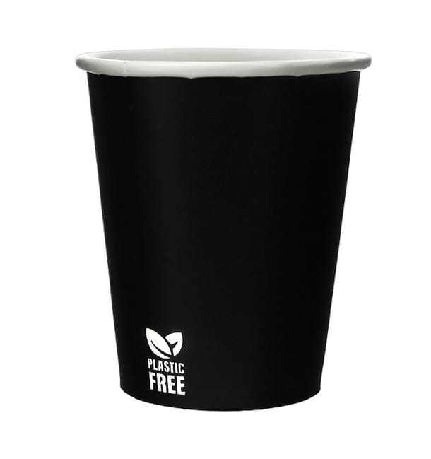 Vaso Cartón Plastic Free 7 Oz/210ml Negro Ø7,0cm (1.000 Uds) Vaso Cartón Plastic Free 7 Oz/210ml Negro Ø7,0cm (1.000 Uds)