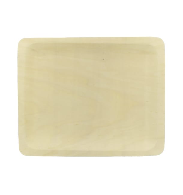 Bandeja de Madera 26,5x21,5x2cm (200 Uds)