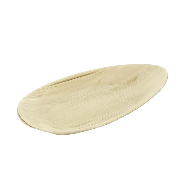 Bandeja Ovalada Hoja de Palma 30x16cm (25 Uds) Bandeja Ovalada Hoja de Palma 30x16cm (25 Uds)