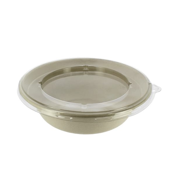 Bol Caña de Azúcar con tapa 1000ml Ø210x60mm (90 Uds) Bol Caña de Azúcar con tapa 1000ml Ø210x60mm (90 Uds)