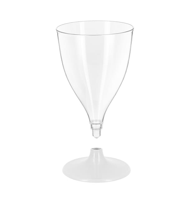 Copa Reutilizable PS Agua/Vino Pie Blanco 200ml 2P (6 Uds) Copa Reutilizable PS Agua/Vino Pie Blanco 200ml 2P (6 Uds)