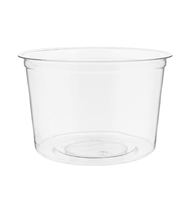Tarrina Compostable PLA Transparente 470ml (50 Uds) Tarrina Compostable PLA Transparente 470ml (50 Uds)