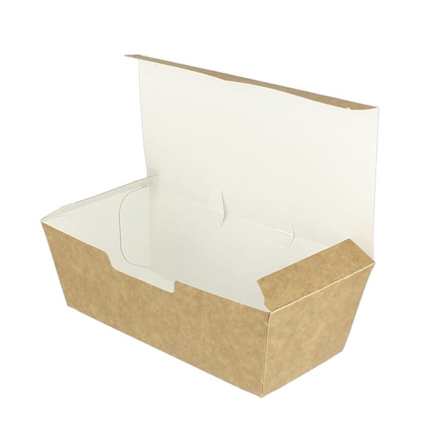 Caja Comida para Llevar Kraft 16,5x7,5x6cm (25 Uds) Caja Comida para Llevar Kraft 16,5x7,5x6cm (25 Uds)