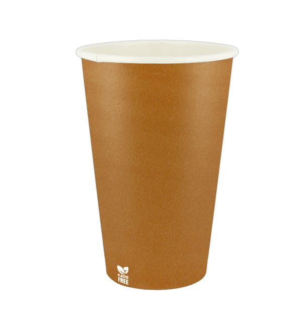 Vaso Cartón Plastic Free 16 Oz/480ml "Caramelo" Ø9,0cm (50 Uds) Vaso Cartón Plastic Free 16 Oz/480ml "Caramelo" Ø9,0cm (50 Uds)