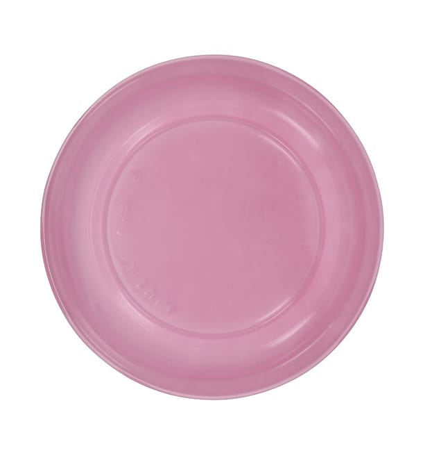 Plato Llano Reutilizable Económico PS Rosa Ø17cm (25 Uds) Plato Llano Reutilizable Económico PS Rosa Ø17cm (25 Uds)