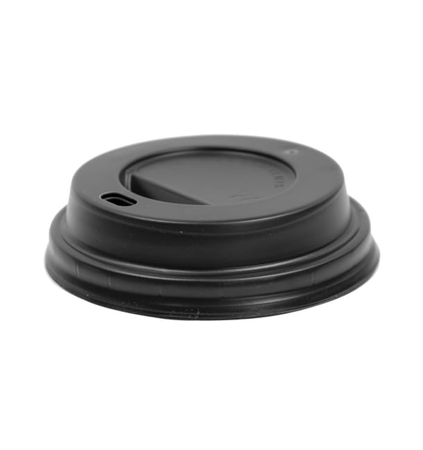 Tapa Travel con Agujero PS para Vaso Cartón 7Oz Negra Ø7,2cm (100 Uds) Tapa Travel con Agujero PS para Vaso Cartón 7Oz Negra Ø7,2cm (100 Uds)