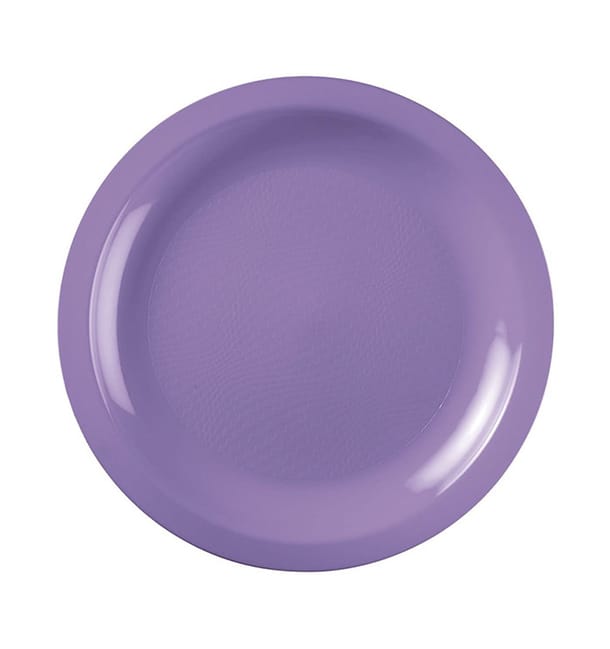 Plato Reutilizable PP Llano Lila Round Ø18,5cm (50 Uds) Plato Reutilizable PP Llano Lila Round Ø18,5cm (50 Uds)