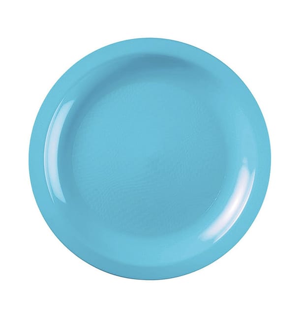 Plato Reutilizable PP Llano Turquesa Round Ø18,5cm (600 Uds) Plato Reutilizable PP Llano Turquesa Round Ø18,5cm (600 Uds)