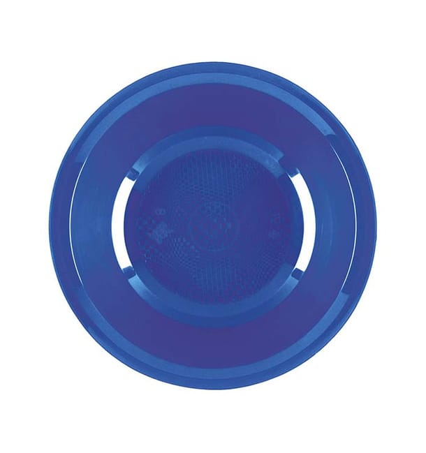 Plato Hondo Reutilizable PP Azul Mediterraneo Round Ø19,5cm (600 Uds)