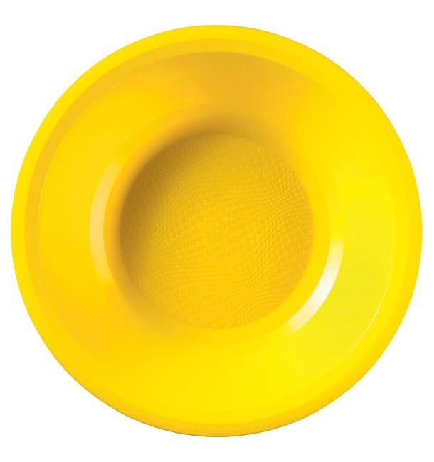 Plato Hondo Reutilizable PP Amarillo Round Ø19,5cm (50 Uds)