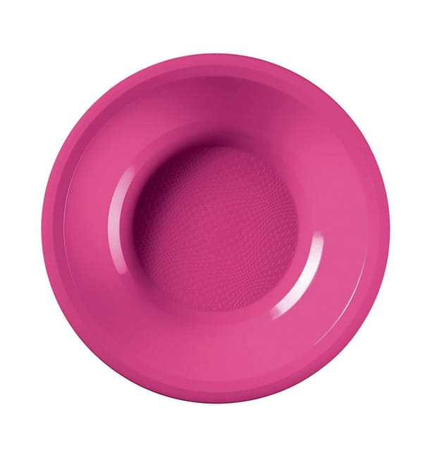 Plato Hondo Reutilizable PP Fucsia Round Ø19,5cm (600 Uds) Plato Hondo Reutilizable PP Fucsia Round Ø19,5cm (600 Uds)