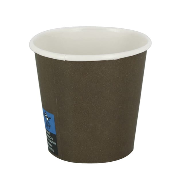 Vaso Cartón 4Oz/120ml Marrón Ø6,2cm (100 Uds) Vaso Cartón 4Oz/120ml Marrón Ø6,2cm (100 Uds)