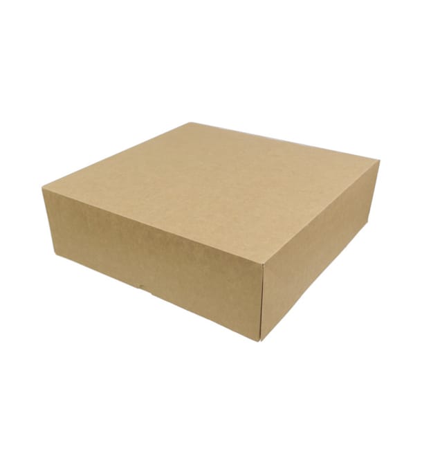 Caja Cartón Kraft con Frontal Abatible 39x39+10cm (25 Uds)