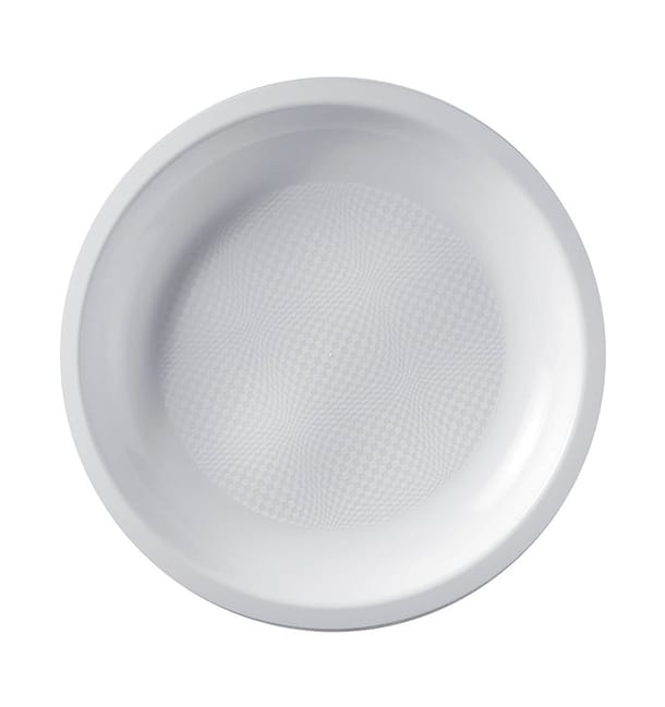 Plato Reutilizable PP Llano Blanco Round Ø22cm (25 Uds)