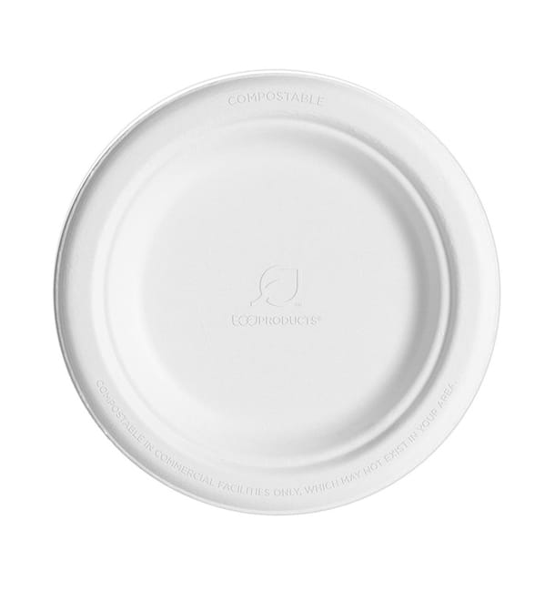 Plato Caña de Azucar Blanco Ø155mm (50 Uds) Plato Caña de Azucar Blanco Ø155mm (50 Uds)