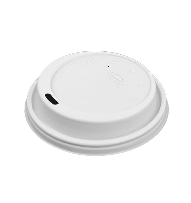 Tapa de Plástico PS "Cappuccino" Blanca Ø9,4cm (1000 Uds) Tapa de Plástico PS "Cappuccino" Blanca Ø9,4cm (1000 Uds)