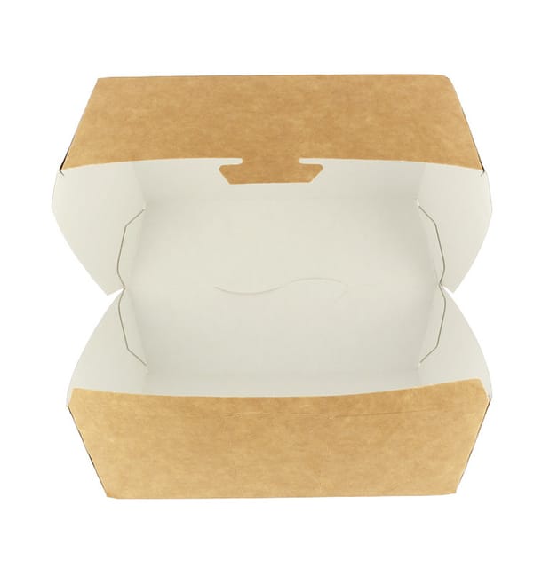Caja Kraft para Hamburguesa Mega 16,5x18x9cm (25 Uds) Caja Kraft para Hamburguesa Mega 16,5x18x9cm (25 Uds)