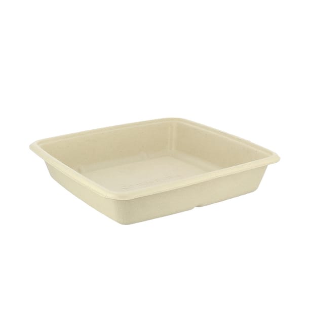 Envase Caña de Azúcar 1000ml 230x230x30mm (75 Uds) Envase Caña de Azúcar 1000ml 230x230x30mm (75 Uds)