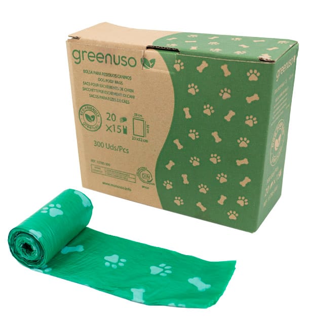 Bolsa Perro 100% Biodegradable 23x32cm (300 Uds)