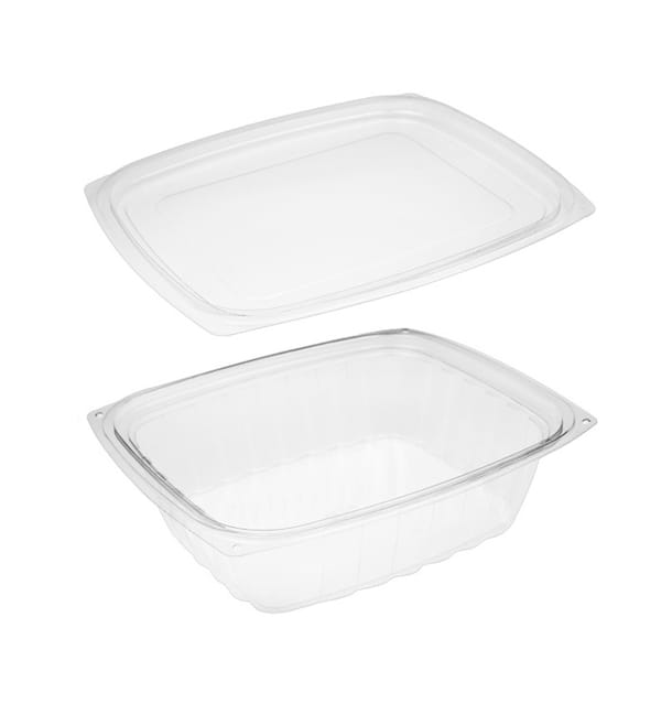 Envase Compostable PLA con Tapa 710ml (200 Uds) Envase Compostable PLA con Tapa 710ml (200 Uds)