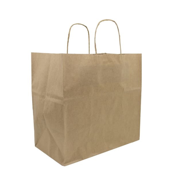 Bolsa Papel Kraft con Asas 80g/m² 30+18x29cm (250 Uds) Bolsa Papel Kraft con Asas 80g/m² 30+18x29cm (250 Uds)