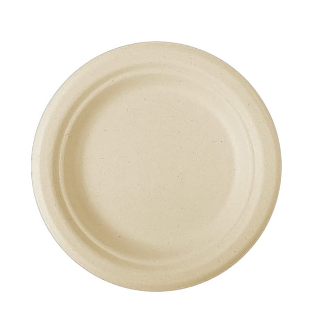 Plato Caña de Azucar Natural Ø155mm (1000 Uds)