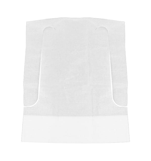 Babero Infantil con Bolsillo Blanco 33x28cm (100 Uds) Babero Infantil con Bolsillo Blanco 33x28cm (100 Uds)