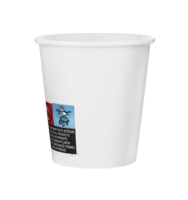 Vaso Cartón 3 Oz/100ml Blanco Ø5,8cm (50 Uds) Vaso Cartón 3 Oz/100ml Blanco Ø5,8cm (50 Uds)